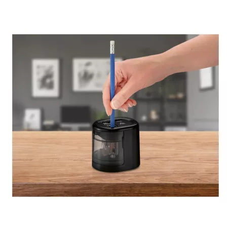 Tronic / Crelando HG-11266A elemes, elektromos hegyező, automata ceruzahegyező 6-8 mm / 9-12 mm grafit- és színes ceruzákhoz (Electric Pencil Sharpener)