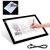 Crelando A4 LED Light Pad, világító rajztábla, 35 x 25 x 0.7 cm Extra Slim USB grafikus tábla LED megvilágítással, 3 fokozatú fényerővel (491350)