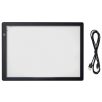   Crelando A4 LED Light Pad, világító rajztábla, 35 x 25 x 0.7 cm Extra Slim USB grafikus tábla LED megvilágítással, 3 fokozatú fényerővel (491350)