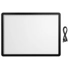 Crelando A3 17" LED Light Pad, világító rajztábla, 46 x 33 x 0.7 cm Extra Slim USB grafikus tábla LED megvilágítással, 6 fokozatú fényerővel (526721)