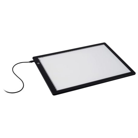 Crelando A3 17" LED Light Pad, világító rajztábla, 46 x 33 x 0.7 cm Extra Slim USB grafikus tábla LED megvilágítással, 6 fokozatú fényerővel (526721)