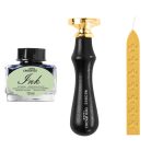 Crelando Calligraphy Set 30 darabos exkluzív kalligráfia készlet, művészi szépírás szett díszdobozban, pecsétviasszal, 5 tollal