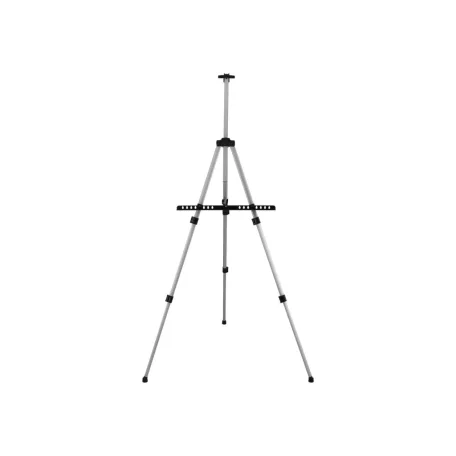 Crelando ALU 105 - 150 cm allítható magasságú teleszkópos 3 lábú összecsukható asztali / álló alumínium festőállvány max. 80 cm vászonhoz, hordtáskával