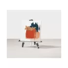 Crelando ALU 105 - 150 cm allítható magasságú teleszkópos 3 lábú összecsukható asztali / álló alumínium festőállvány max. 80 cm vászonhoz, hordtáskával