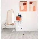 Crelando ALU 105 - 150 cm allítható magasságú teleszkópos 3 lábú összecsukható asztali / álló alumínium festőállvány max. 80 cm vászonhoz, hordtáskával