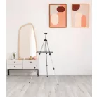 Crelando ALU 105 - 150 cm allítható magasságú teleszkópos 3 lábú összecsukható asztali / álló alumínium festőállvány max. 80 cm vászonhoz, hordtáskával