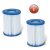 Crivit 388165 / Bestway / Livarno Home / Summer Waves DUO 2 db papírfilter, szűrőbetét, szűrőpatron vízforgatóhoz (szűrőkartus) 8 x 9 cm, dupla csomag