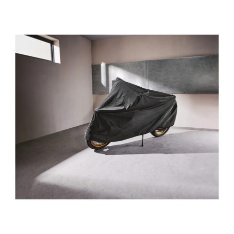 Crivit GR motorkerékpár takaróponyva, vízlepergető poliészter motor ponyva nagy rendszámablakkal 245 x 80 x 145 cm méretben, antracitszürke színben