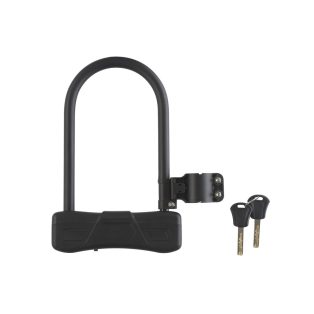   Crivit D-Bar Bike Lock kulcsos kerékpárlakat, bicikli lakat 2 db kulccsal, robuszttus 14 mm kengyellel, kerettartóval