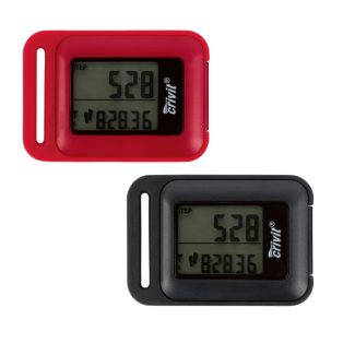   Crivit Pedometer, digitális lépésszámláló 3D érzékelővel, LCD kijelzővel, lépésszám, távolság, futási idő, sebesség, kalóriafogyasztás, zsírégetés, hőmérséklet és idő kijelzésére