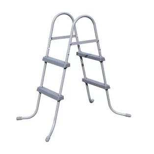   Crivit / Bestway FFH 039 (58430) kétágú, 2 fokú 84 cm medence létra max 84 cm magas kerti puhafalú és fémvázas medencékhez