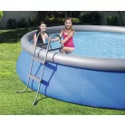 Crivit / Bestway FFH 039 (58430) kétágú, 2 fokú 84 cm medence létra max 84 cm magas kerti puhafalú és fémvázas medencékhez