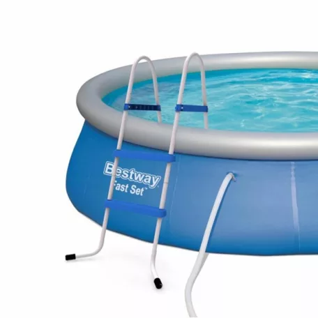 Crivit / Bestway FFH 039 (58430) kétágú, 2 fokú 84 cm medence létra max 84 cm magas kerti puhafalú és fémvázas medencékhez