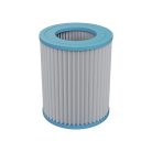 CRIVIT KORFU VF 300 x 76 cm puhafalú, 3618L felfújható peremű kerti medence 1200 liter / óra papírszűrős vízforgatóval, sötétkék