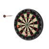   Crivit 457 x 40 mm szizál darts tábla, 45.7 cm 4 kg hagymányos sisal rost dart tábla, edzett acéldróttal, 3 dart nyíllal, start vonallal