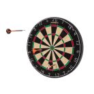 Crivit 457 x 40 mm szizál darts tábla, 45.7 cm 4 kg hagymányos sisal rost dart tábla, edzett acéldróttal, 3 dart nyíllal, start vonallal