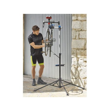 Crivit Sports kerékpár / bicikli szerelőállvány, 107 - 188 cm szerelő állvány szerszámtartóval, 22 - 55 mm vázméretig