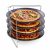 Crofton Pizza Pan Set - 4 szintes 32 cm pizzasütő serpenyő készlet, pizzakészlet tapadásmentes bevonattal, inox állvánnyal