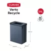   Keter Curver VERTO Recycle 54L háztartási szemetes, 54 literes szemétgyűjtő, szemeteskosár, kék-szürke, újrahasznosított műanyag