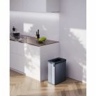 Keter Curver VERTO Recycle 54L háztartási szemetes, 54 literes szemétgyűjtő, szemeteskosár, kék-szürke, újrahasznosított műanyag