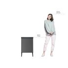 Keter Curver VERTO Recycle HIGH 54L háztartási fedeles szemetes, 54 literes szemétgyűjtő lábakkal, zárható szemeteskosár, kék-szürke, újrahasznosított műanyag