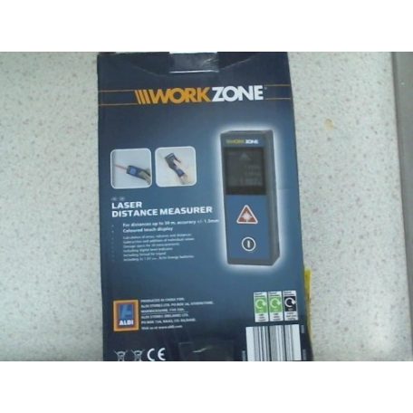 WorkZone D520T színes érintőképernyős, digitális 30 méteres lézeres távolságmérő (20 cm - 300 cm)