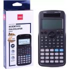 Deli D991ES Plus Exceed Scientific Calculator, elemes és napelemes tudományos számológép 417 funkcióval, 2 soros 16 karakteres grafikus LCD kijelzővel, csúsztatható fedlappal