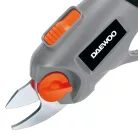 Daewoo DACP36Li 3.6V bypass akkus olló, metszőolló 1.5 Ah beépített akkumulátorral 10 mm maximális ágvastagsághoz, 30 perc munkaidőre 1 töltéssel 