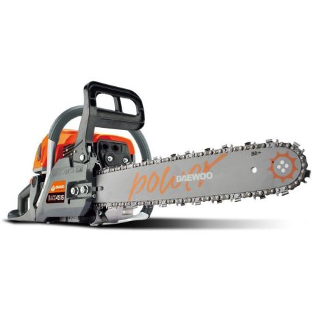 Daewoo DACS 4516 benzines 40 cm 1.7 kW / 2.3 LE / 45 ccm benzinmotoros láncfűrész, 45 cm3 kétűtemű fűrészgép 16" láncvezetővel (DACS4516)