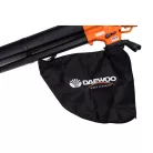 Daewoo DAEBV3000 elektromos (vezetékes) 3000W 3 az 1-ben lombszívó / lombfúvó / mulcsoló 40L gyűjtőzsákkal 