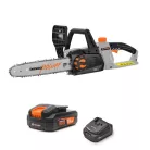 Daewoo DALCHS18-10 Li-ion 25cm 18V 2Ah 18V akkus, akkumulátoros láncfűrész akkuval és töltővel