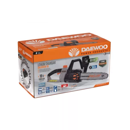 Daewoo DALCHS18-10 Li-ion 25cm 18V 2Ah 18V akkus, akkumulátoros láncfűrész akkuval és töltővel