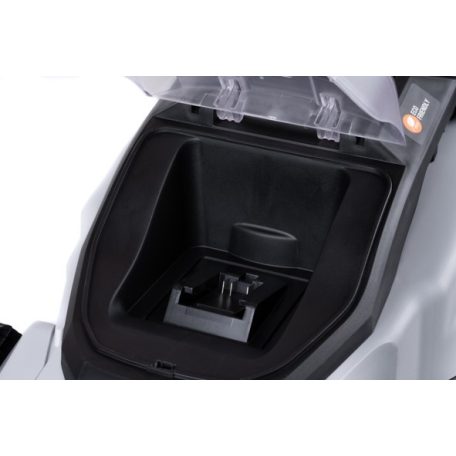 BONTOTT Daewoo DALLM18-320 SOLO vezeték nélküli 18V akkus, akkumulátoros fűnyíró 32 cm, 35L gyűjtőzsákkal, akku és töltő nélkül