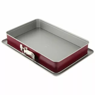   Dr Oetker Back-Liebe BiColor Comfort 38 x 25 x 7 cm szögletes csatos tepsi, sütőforma, tortaforma tálcával, tapadásmentes bevonattal (LP1017ND) 