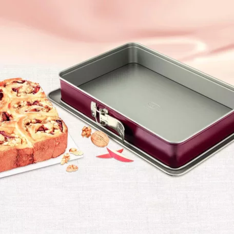 Dr Oetker Back-Liebe BiColor Comfort 38 x 25 x 7 cm szögletes csatos tepsi, sütőforma, tortaforma tálcával, tapadásmentes bevonattal (LP1017ND) 