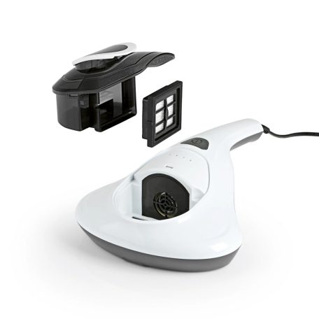 CelanMaxx 15176 / MaxXmee DS-01114 UV-C 300W elektromos kézi atkaporszívó, poratka porszívó UV-C lámpával, kopogtatás funkcióval és HEPA filterrel, atkák ellen