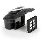 CelanMaxx 15176 / MaxXmee DS-01114 UV-C 300W elektromos kézi atkaporszívó, poratka porszívó UV-C lámpával, kopogtatás funkcióval és HEPA filterrel, atkák ellen