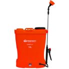 Daewoo DABSP16L 16L (16 literes) elektromos, akkumulátoros, 12V 8Ah akkus háti permetező, permetezőgép 4 szórófejjel