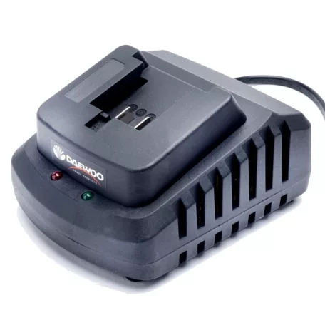 Daewoo U-FORCE 18V / 20V 2Ah akku és töltő szett - DALCH-25-1 21V 2.5A hálózati gyorstöltő + Daewoo DALB-20-1 li-ion 18V / 20V 2Ah akkumulátor