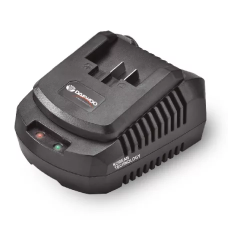Daewoo U-FORCE 18V / 20V 2Ah akku és töltő szett - DALCH-25-1 21V 2.5A hálózati gyorstöltő + Daewoo DALB-20-1 li-ion 18V / 20V 2Ah akkumulátor