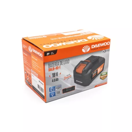 Daewoo U-FORCE 18V / 20V 4Ah akku és töltő szett - DALCH-25-1 21V 2.5A hálózati gyorstöltő + Daewoo DALB-40-1 li-ion 18V / 20V 4Ah akkumulátor