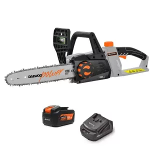   Daewoo DALCHS18-10 Li-ion 25cm 18V 4Ah 18V akkus, akkumulátoros láncfűrész akkuval és töltővel