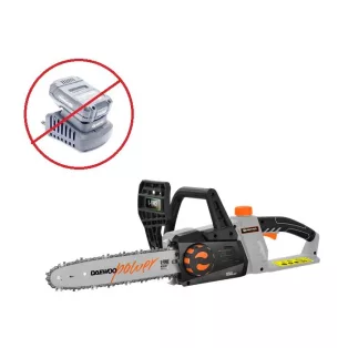   Daewoo DALCHS18-10 Li-ion 25cm SOLO 18V akkus, akkumulátoros láncfűrész akku és töltő NÉLKÜL