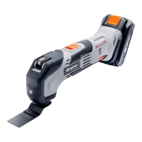 Daewoo DALMT18-1 akkus, 18V 4Ah akkumulátoros multifunkciós szerszámgép, multi rezgőcsiszoló, akkuval és töltővel