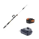 Daewoo DALPHT18 akkus, 48 cm 18V li-ion akkumulátoros magassági, teleszkopós sövénynyíró, sövényvágó