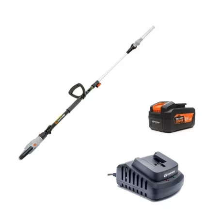 Daewoo DALPHT18 akkus, 48 cm 18V li-ion akkumulátoros magassági, teleszkopós sövénynyíró, sövényvágó