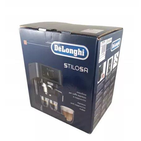 DeLonghi EC235.BK Stilosa 1100W 15 bar presszókávéfőző, espresso kávéfőző, eszpresszógép 1L víztartállyal, gőzölő karral