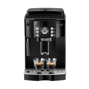  DeLonghi ECAM12.123.B Magnifica S 1450W 15 bar, darálós, automata kávéfőző, eszpresszógép 1.8L víztartállyal, gőzölő karral (fekete)