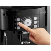   DeLonghi ECAM12.123.B Magnifica S 1450W 15 bar, darálós, automata kávéfőző, eszpresszógép 1.8L víztartállyal, gőzölő karral (fekete)