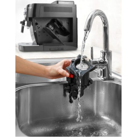 DeLonghi ECAM12.123.B Magnifica S 1450W 15 bar, darálós, automata kávéfőző, eszpresszógép 1.8L víztartállyal, gőzölő karral (fekete)